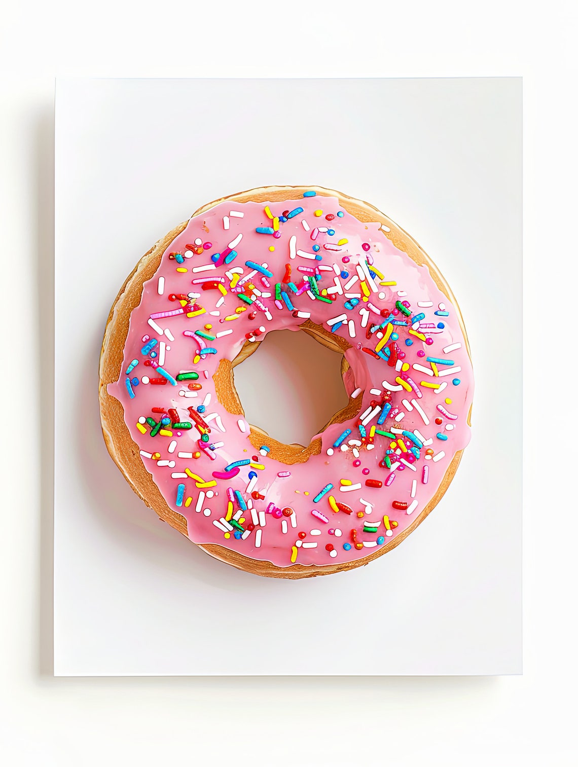 Teen Girl Wall Art Girl Room Decor Pink Wall Decor Girl Room Art Room Decor Girly Wall Art Pink Donut Print Dorm Decor Girls - Image 2