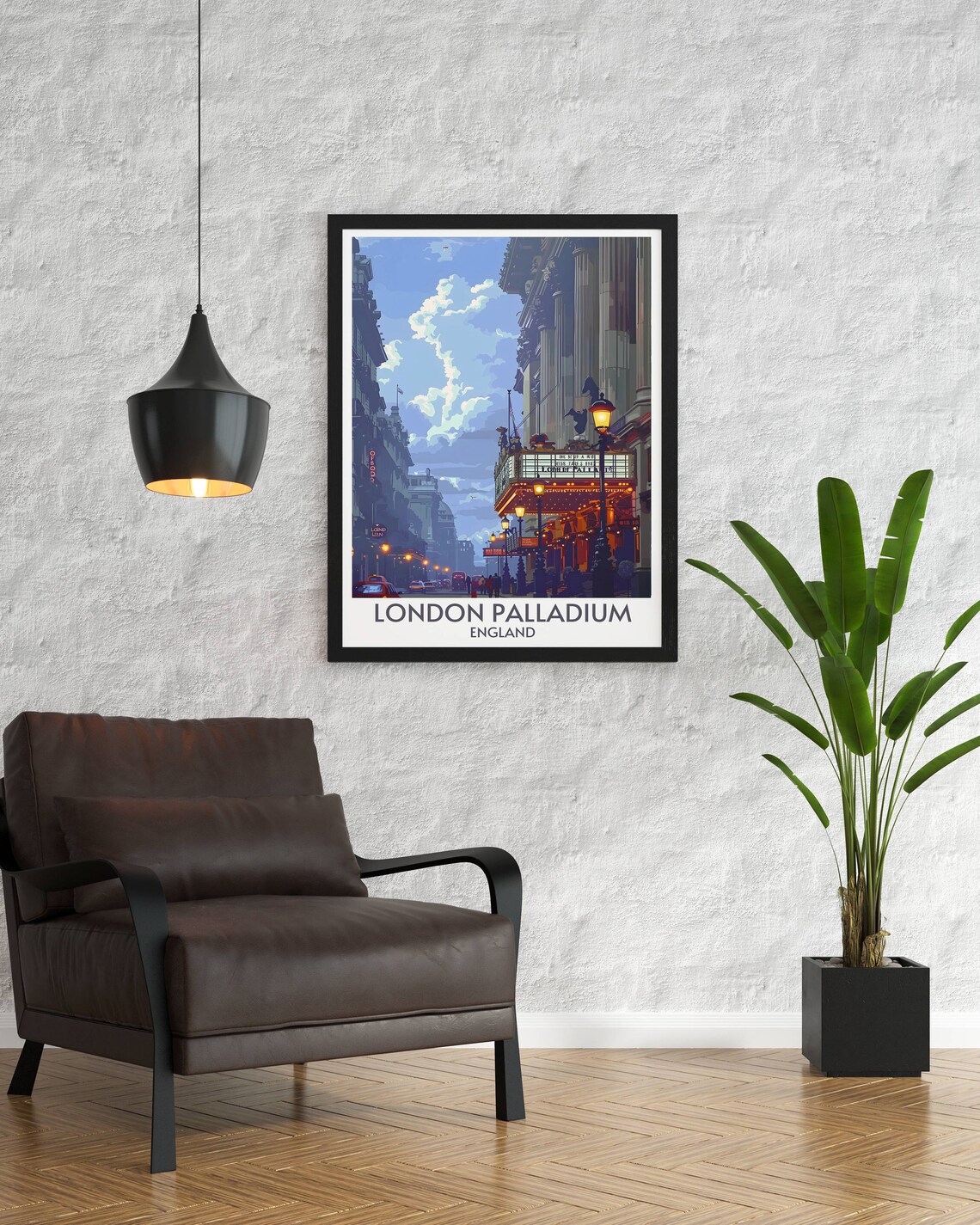 London Palladium Theatre Marquee Art Deco Soho Evening Poster - Image 2
