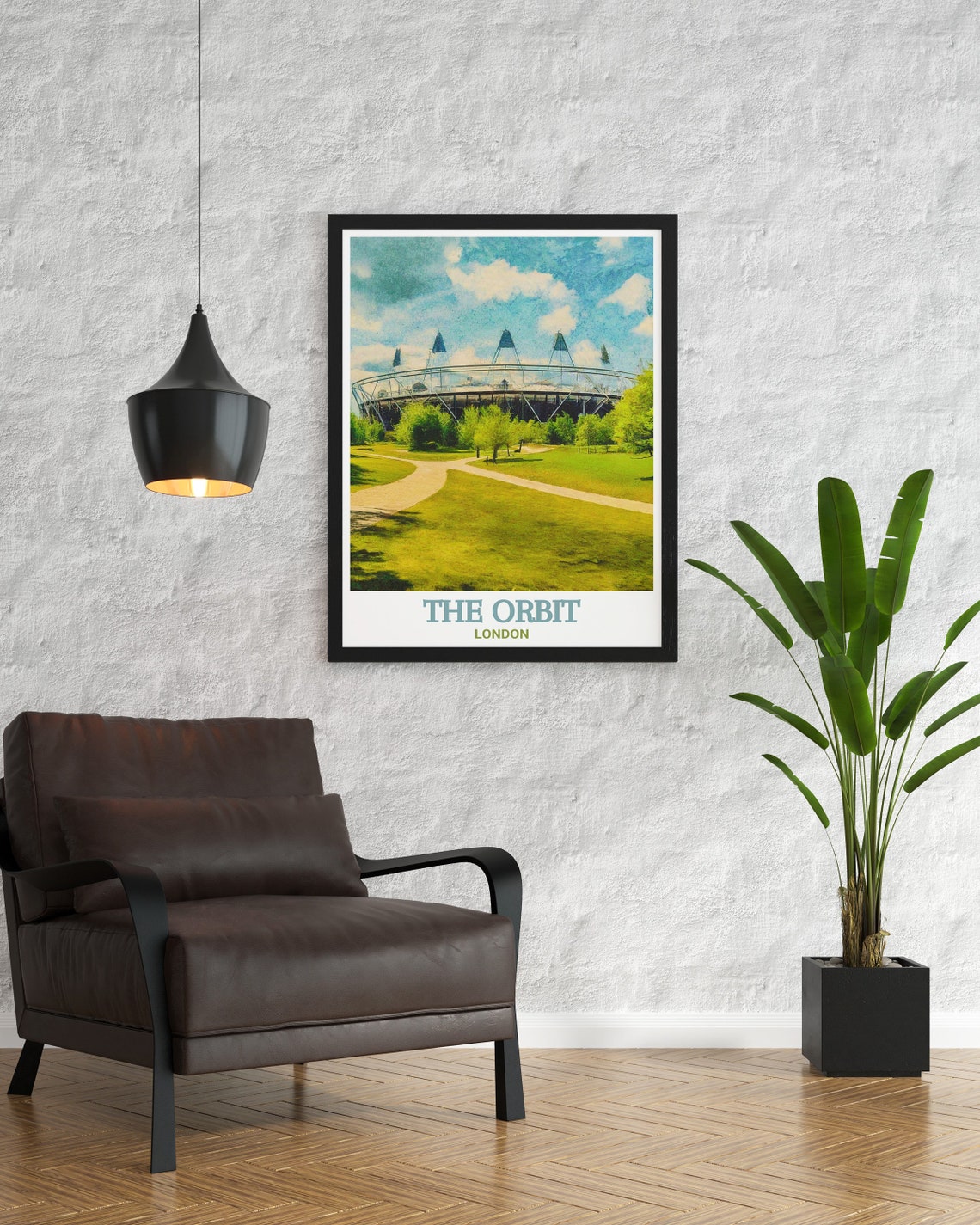 The Orbit London Queen Elizabeth Olympic Stadium Park View Poster - Image 3