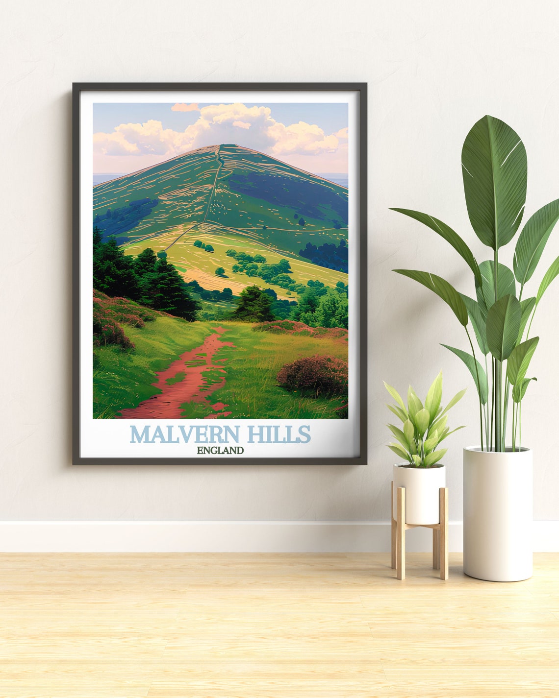 Malvern Hills England Worcester Beacon Hiking Trail Summit Poster - Image 3