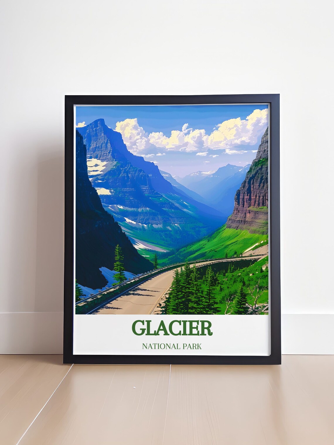 Glacier National Park Going To The Sun Road Mountain View Poster - Image 4