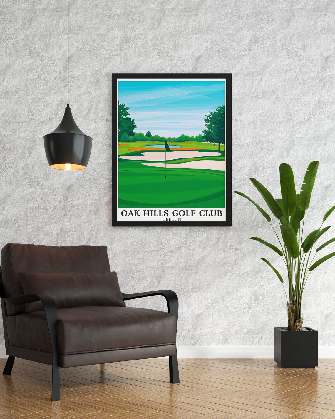 Oak Hills Golf Club Travel Print 18hole Golf Club Sutherlin Poster Oak Hills Golf Club Poster Oak Hills Golf Club Decor - Image 3