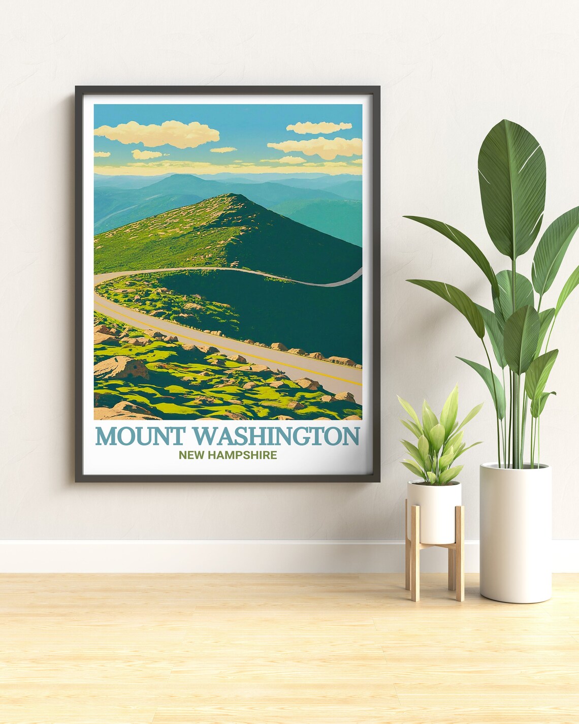 Mount Washington Auto Road Summit View New Hampshire Travel Poster - Image 2