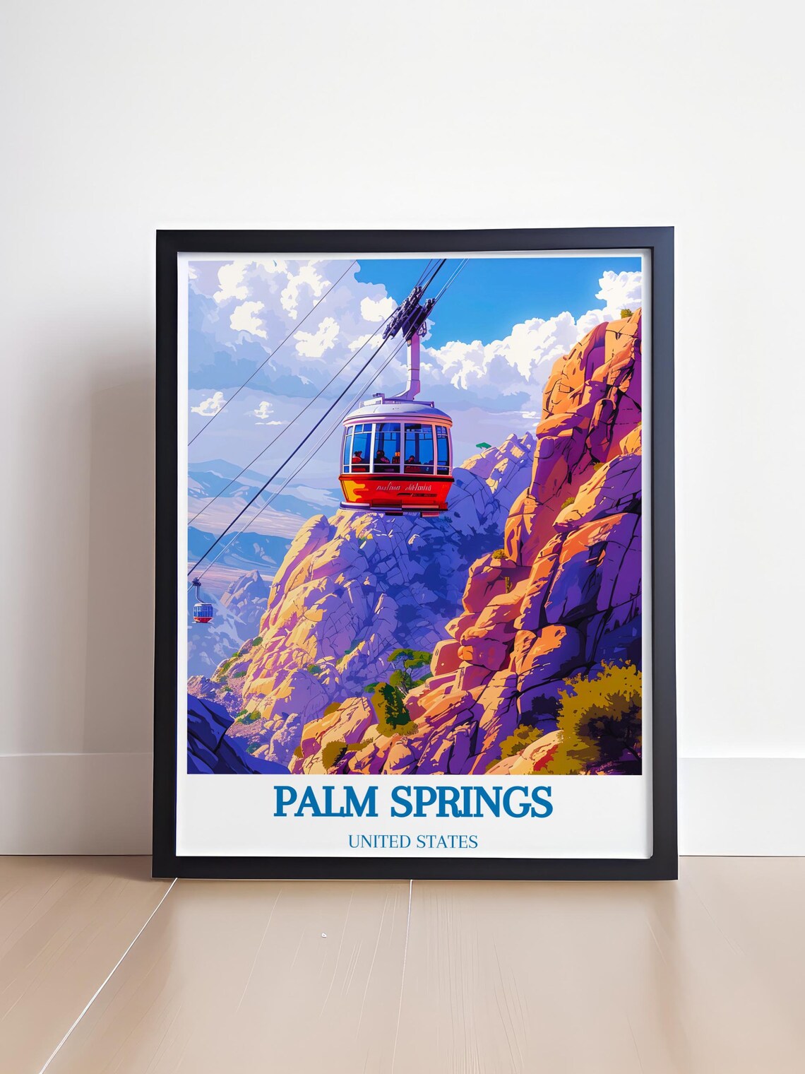 Palm Springs Aerial Tramway Art Print, Colorful - Image 4