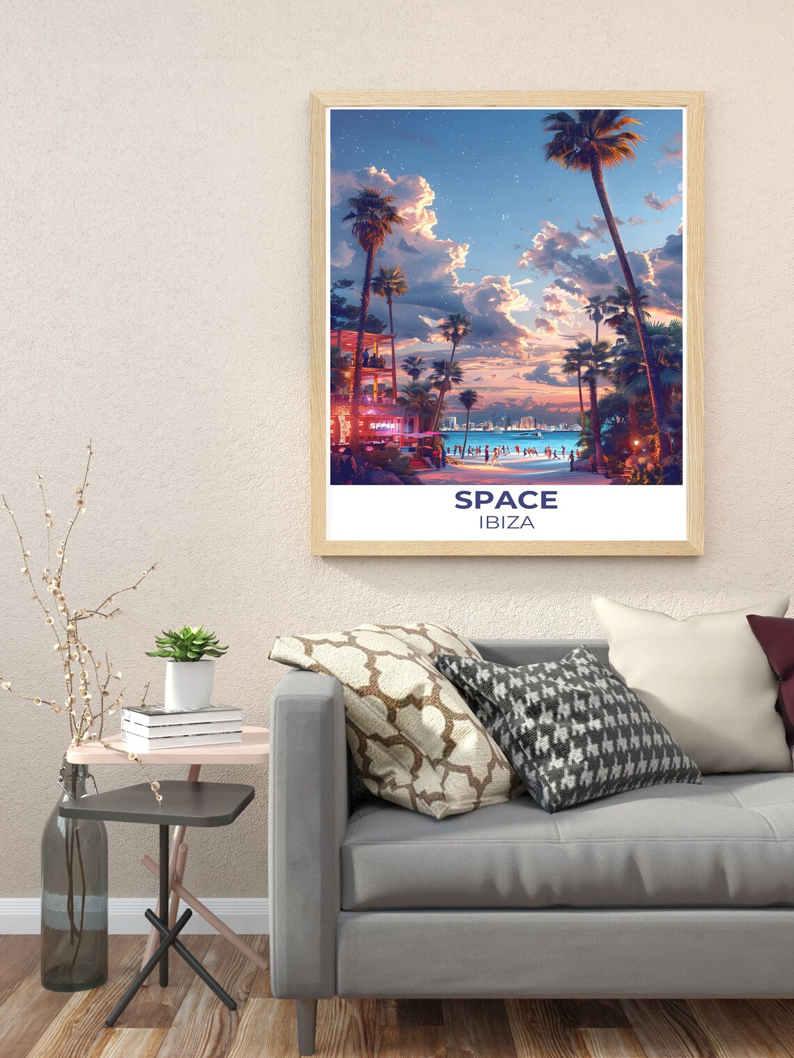 Ibiza Party Vibe Travel Poster, Space Nightclub - Image 2