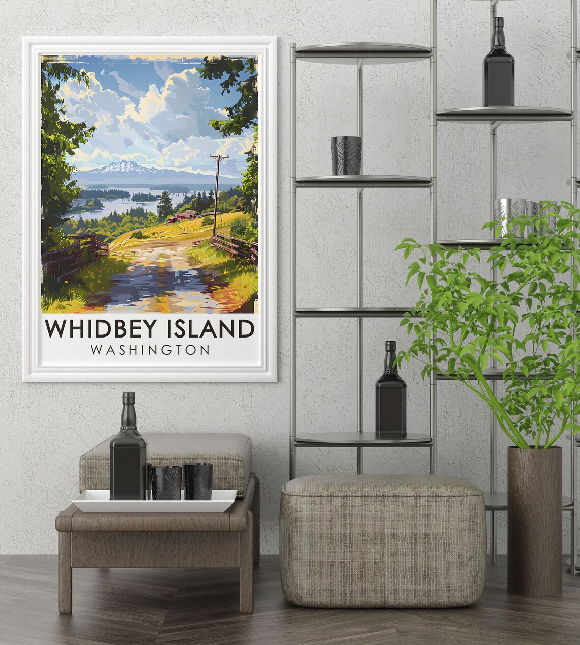 Whidbey Island Travel Poster, Ebeys Landing Reserve - Image 2