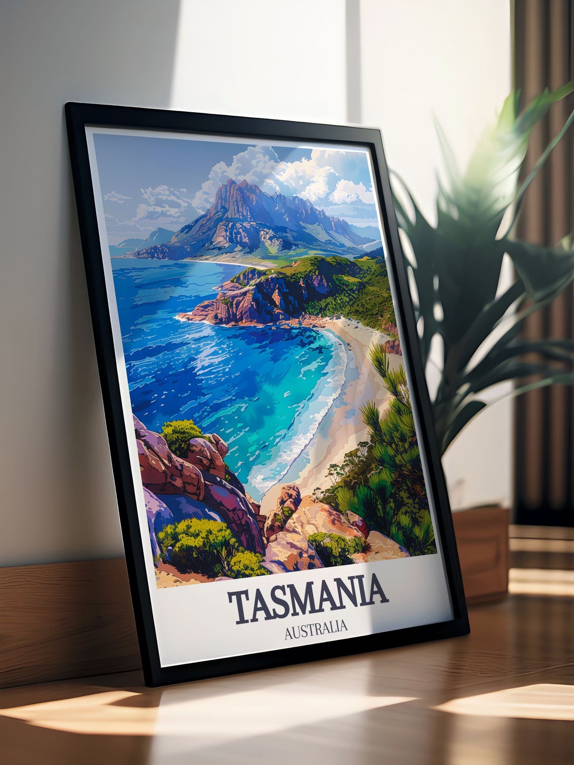 Tasmania Wineglass Bay Turquoise Coast Australia Travel Poster - Image 3