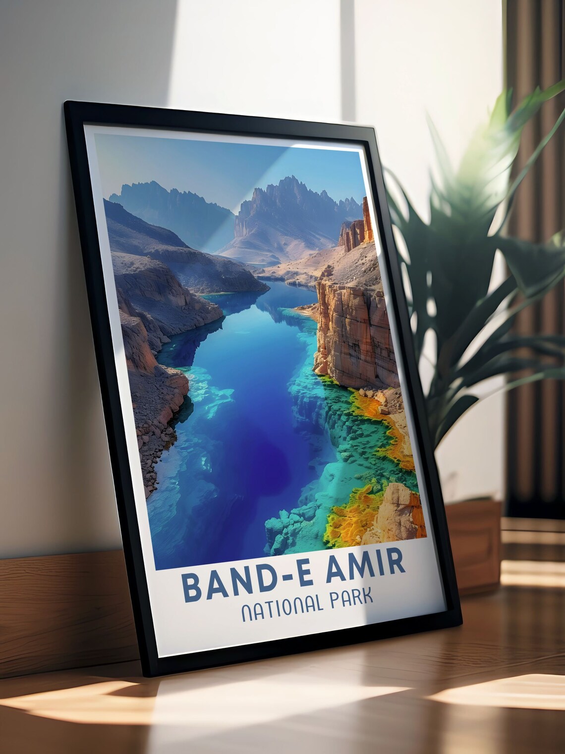 Bande Amir National Park Afghanistan Travel Poster - Image 2