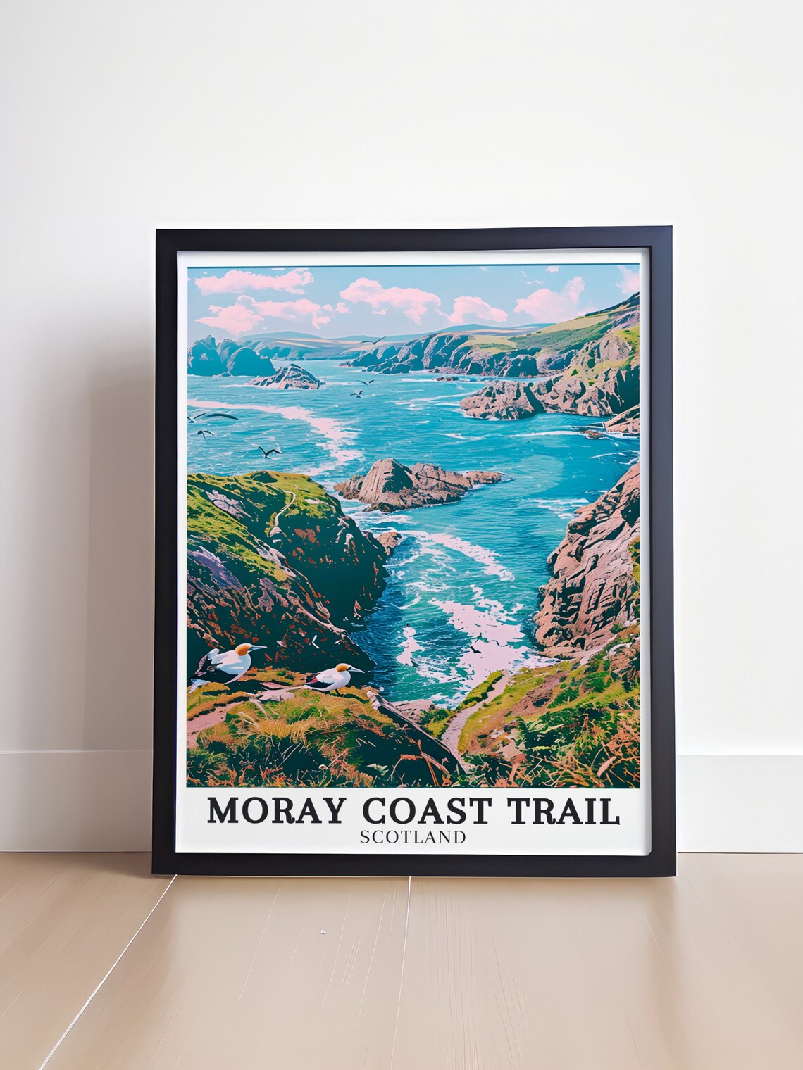 Moray Coast Trail Scotland Rugged Cliffs Seabirds Coastal Scenery Poster - Image 4
