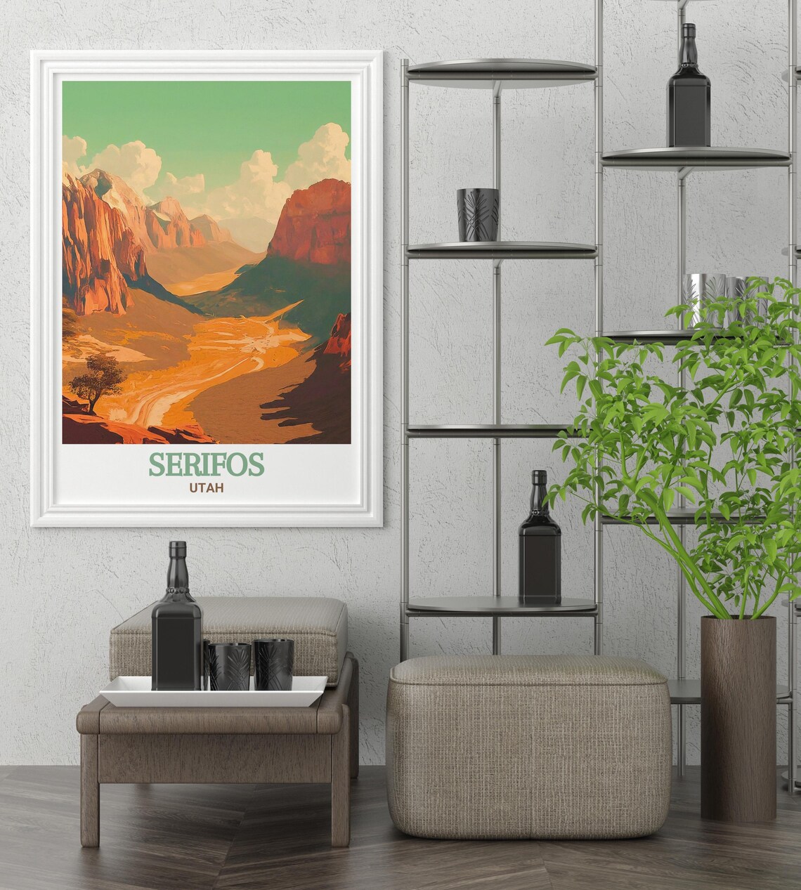 Springdale Travel Print, Zion National Park Utah - Image 2