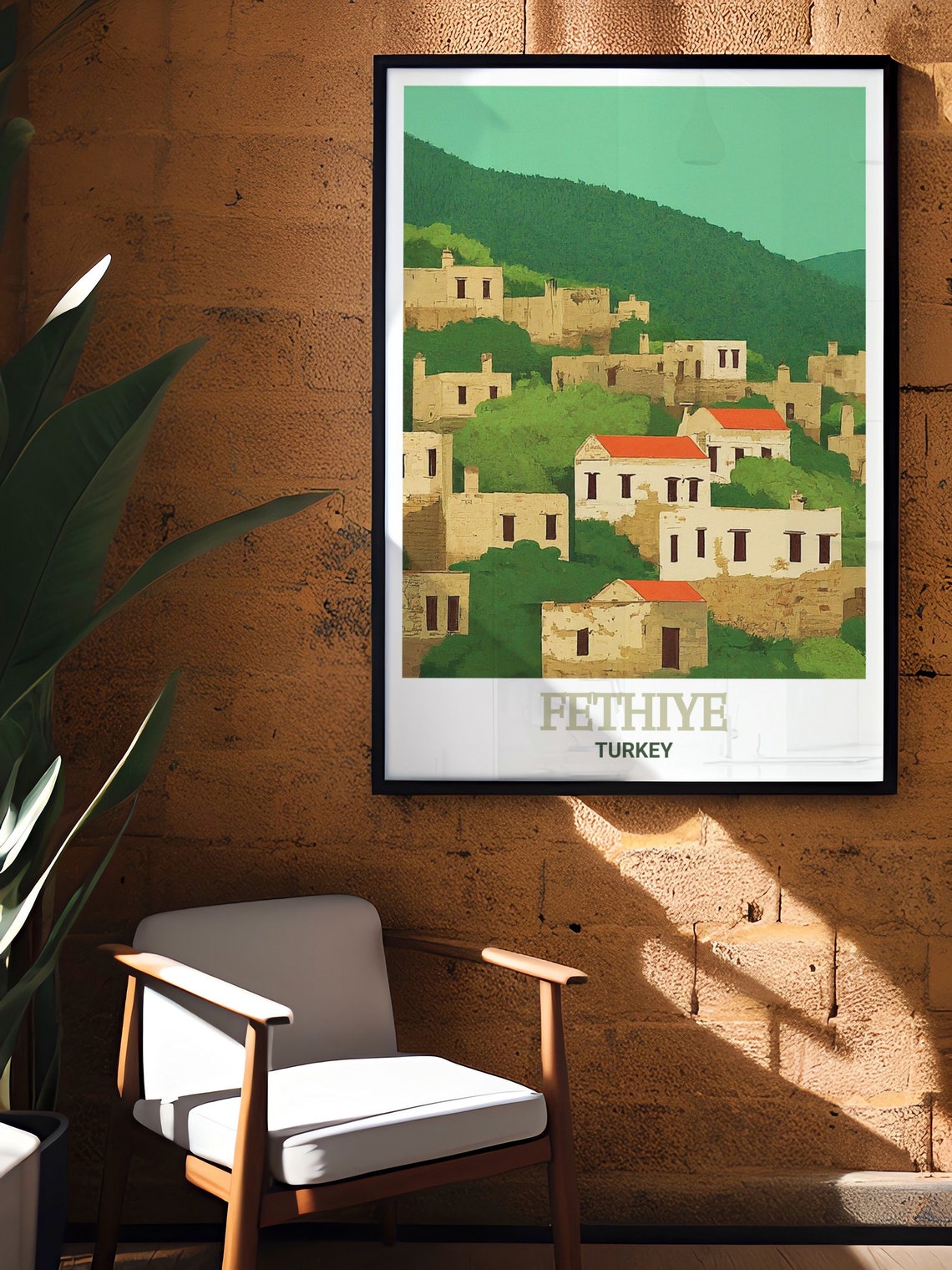 Fethiye Turkey Kayakoy Stone Village Hillside Historic Poster - Image 3