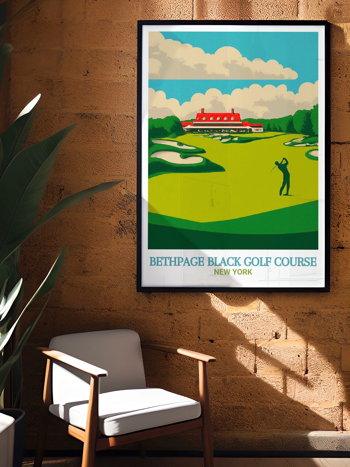 Bethpage Black Golf Course Print Bethpage Black Golf Course Print Bethpage Black Golf Course Travel Art Bethpage Black Golf Course Art - Image 3
