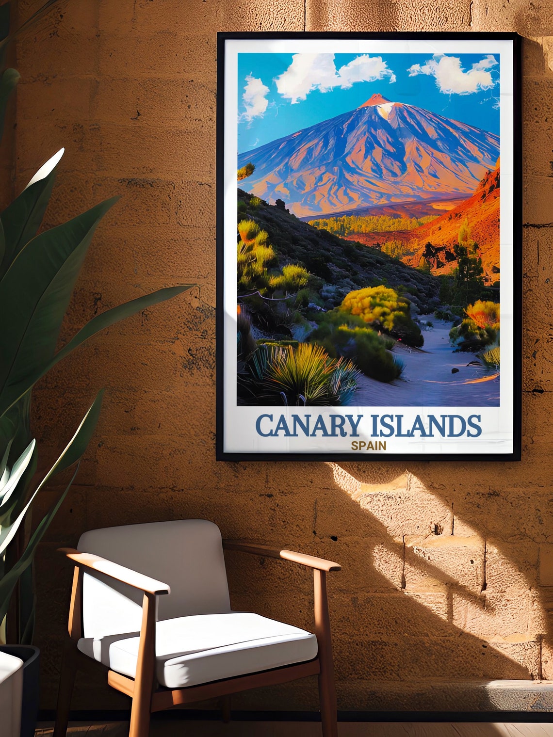 Canary Islands Mount Teide Volcano Sunset Scenic Travel Poster - Image 2