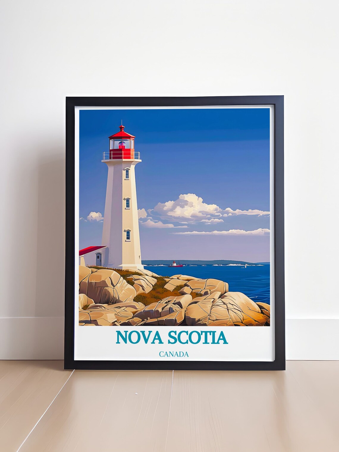 Peggys Cove Travel Poster, Nova Scotia Home Decor - Image 4
