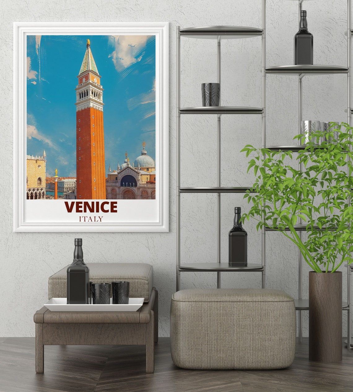Venice Campanile St Marks Bell Tower Piazza San Marco Italy Poster - Image 3