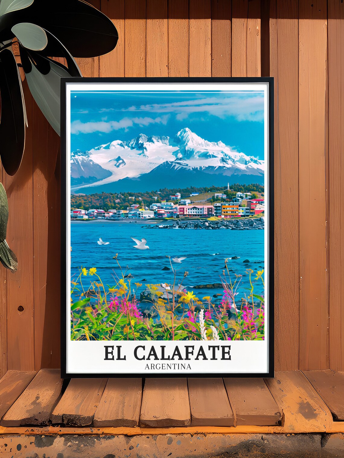 El Calafate Colorful Lakeside Town Mountains Argentina Poster - Image 3
