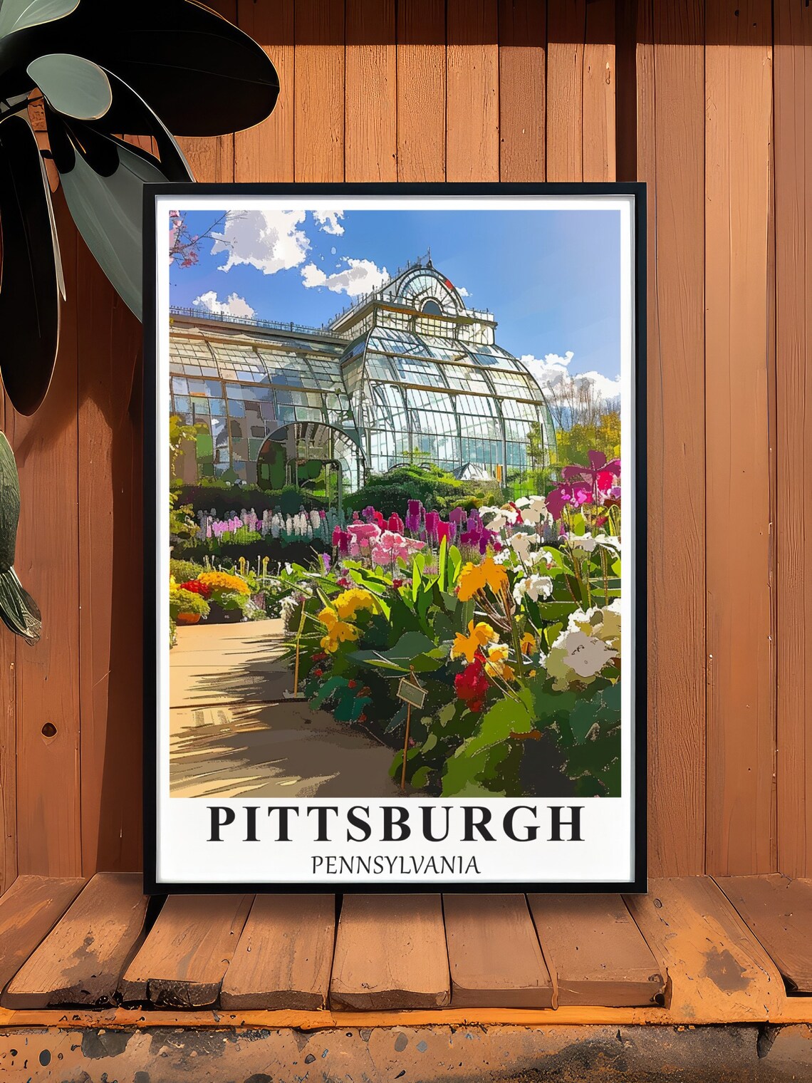 Pittsburgh Pennsylvania Phipps Conservatory Glasshouse Flower Poster - Image 2
