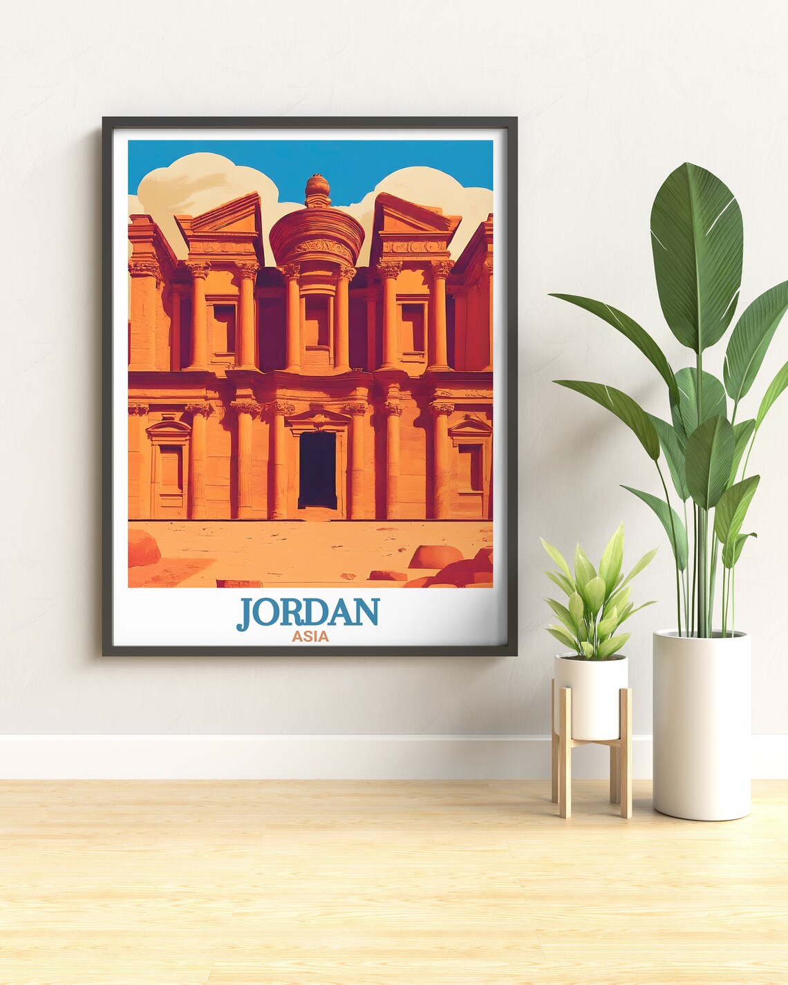 Petra Al Khazneh Treasury Facade Jordan Ancient Travel Poster - Image 2