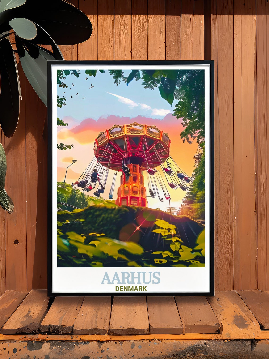 Aarhus Travel Print Tivoli Friheden Prints For Your Home Aarhus Travel Posters And Tivoli Friheden Arttivoli Friheden Travel Posters - Image 2