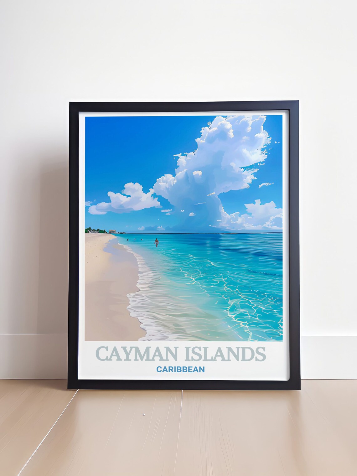 Cayman Islands Caribbean Beach With Turquoise Ocean Water Poster - Image 3