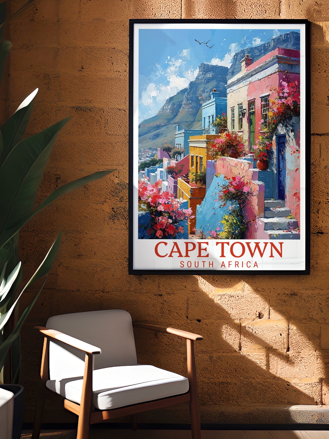 Cape Town Wall Art Bokaap Decor And South Africa Travel Art Bokaap Art Cape Town Decor Bokaap Travel Print - Image 3