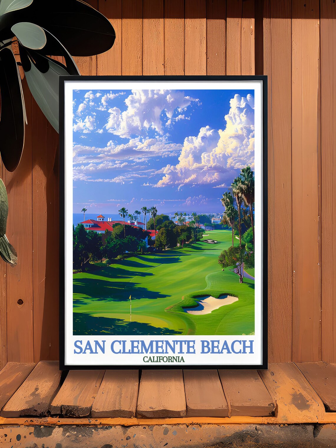 San Clemente Art San Clemente Beach And Golf Course Posters Beach And Golf Course Wall Art And Decor Coastal Wall Art - Image 2