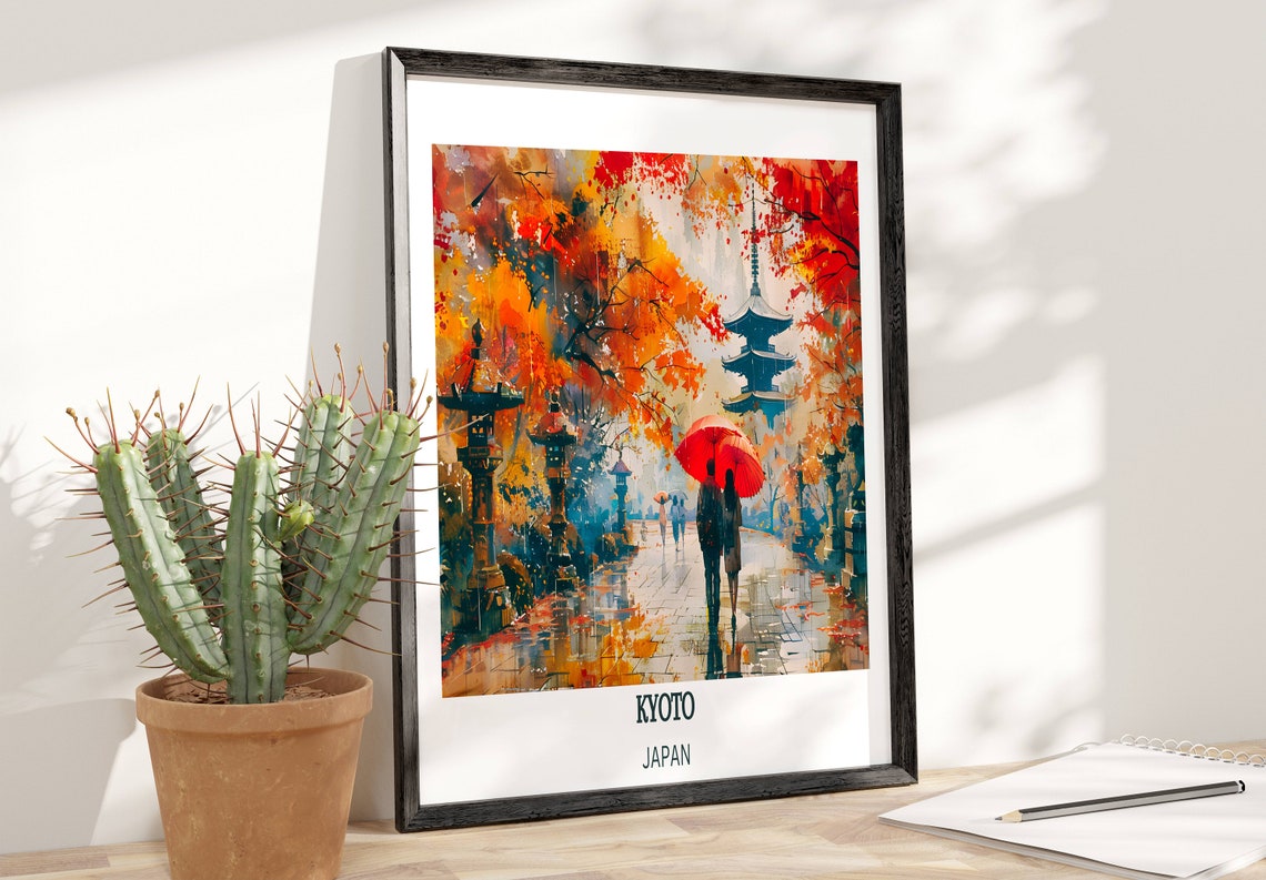 Kyoto Print Vintage Poster Kyoto Wall Art Kyoto Poster Kyoto Photo Kyoto Poster Print Kyoto Wall Decor Japan - Image 2