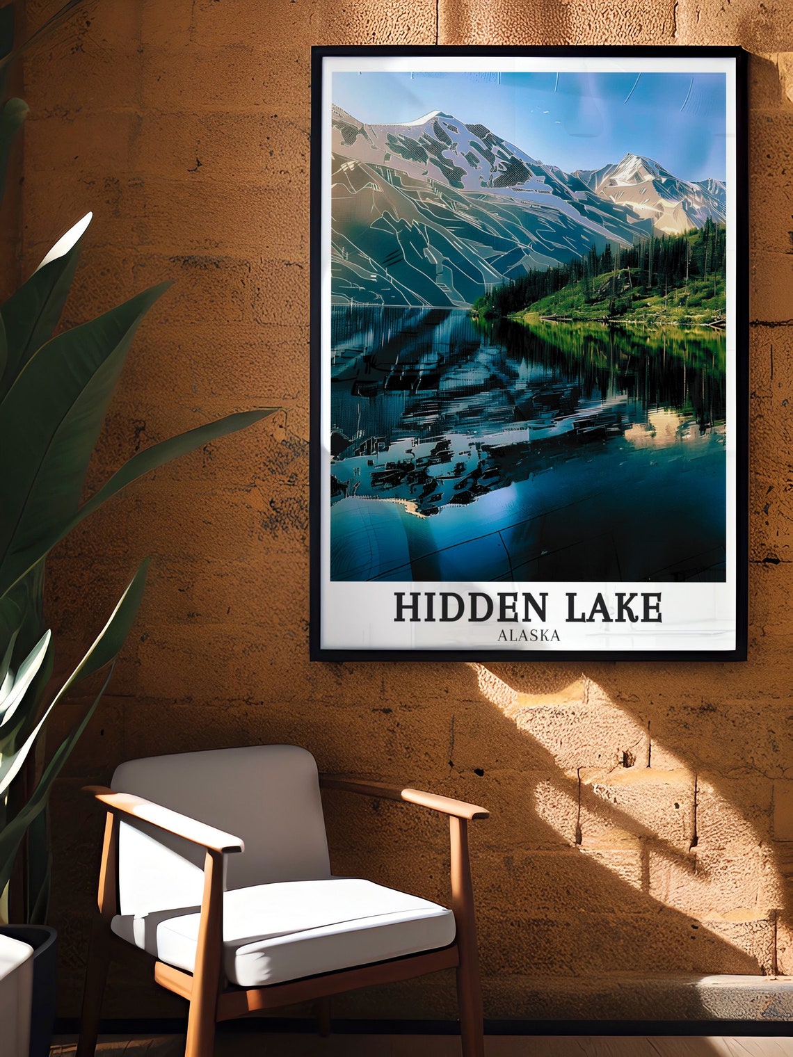 Hidden Lake Travel Print Hidden Lake Gifttravel Poster Kenai National Wildlife Refuge Art Kenai Peninsula Prints - Image 2