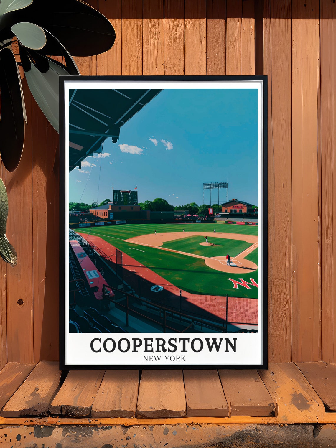 Cooperstown Doubleday Field Baseball Stadium New York Poster - Image 3