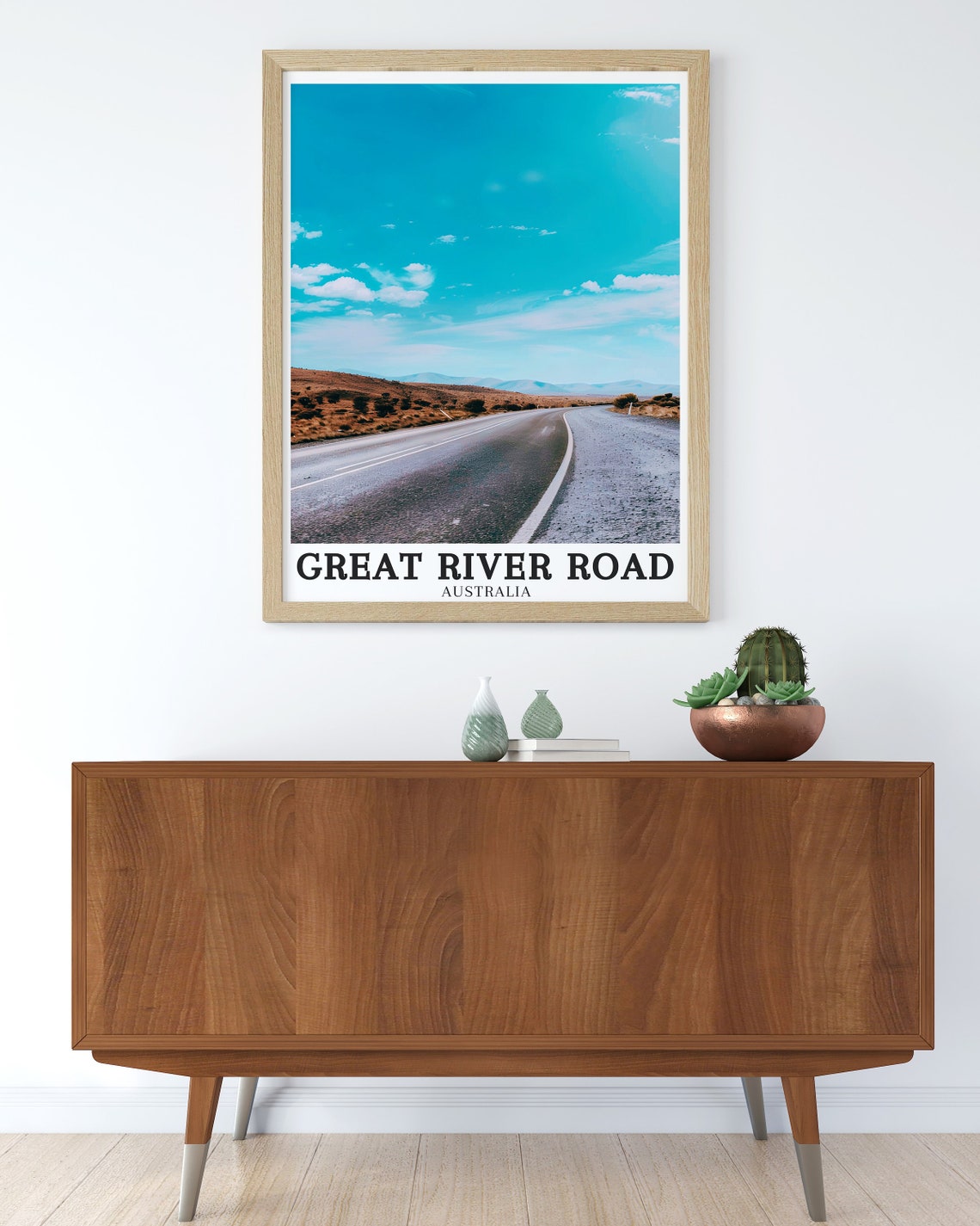 Great River Road Australia Outback Highway Scenic Travel Poster - Image 2