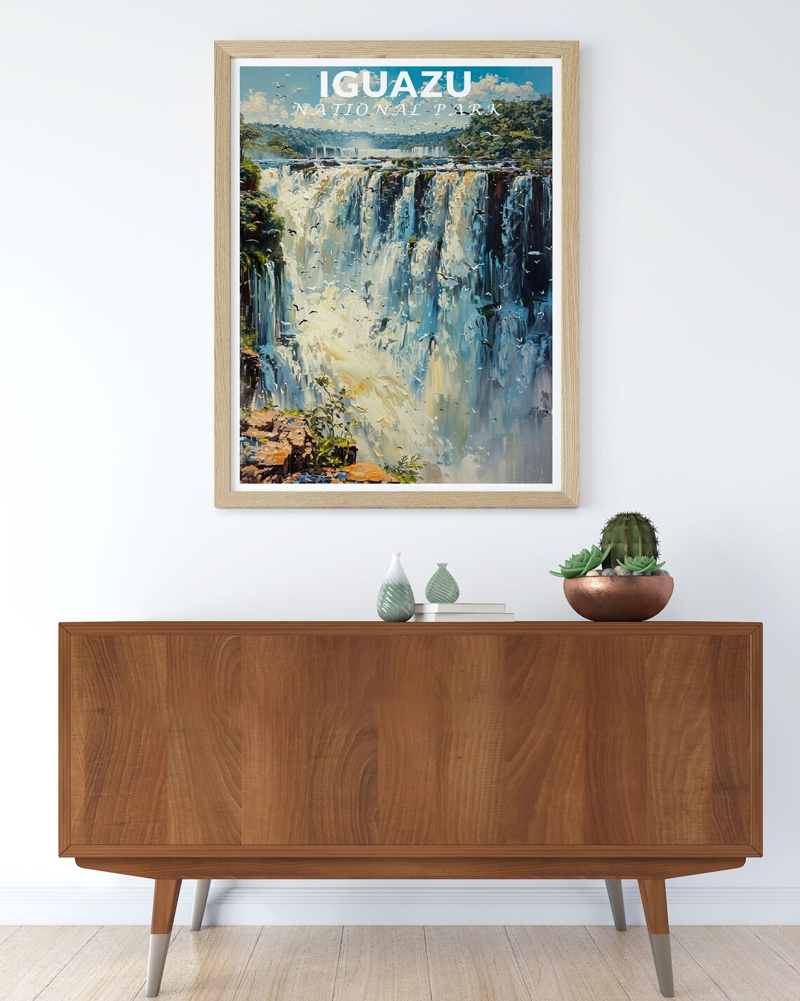 Iguazu National Park Mighty Waterfalls Panorama Travel Art Poster - Image 2