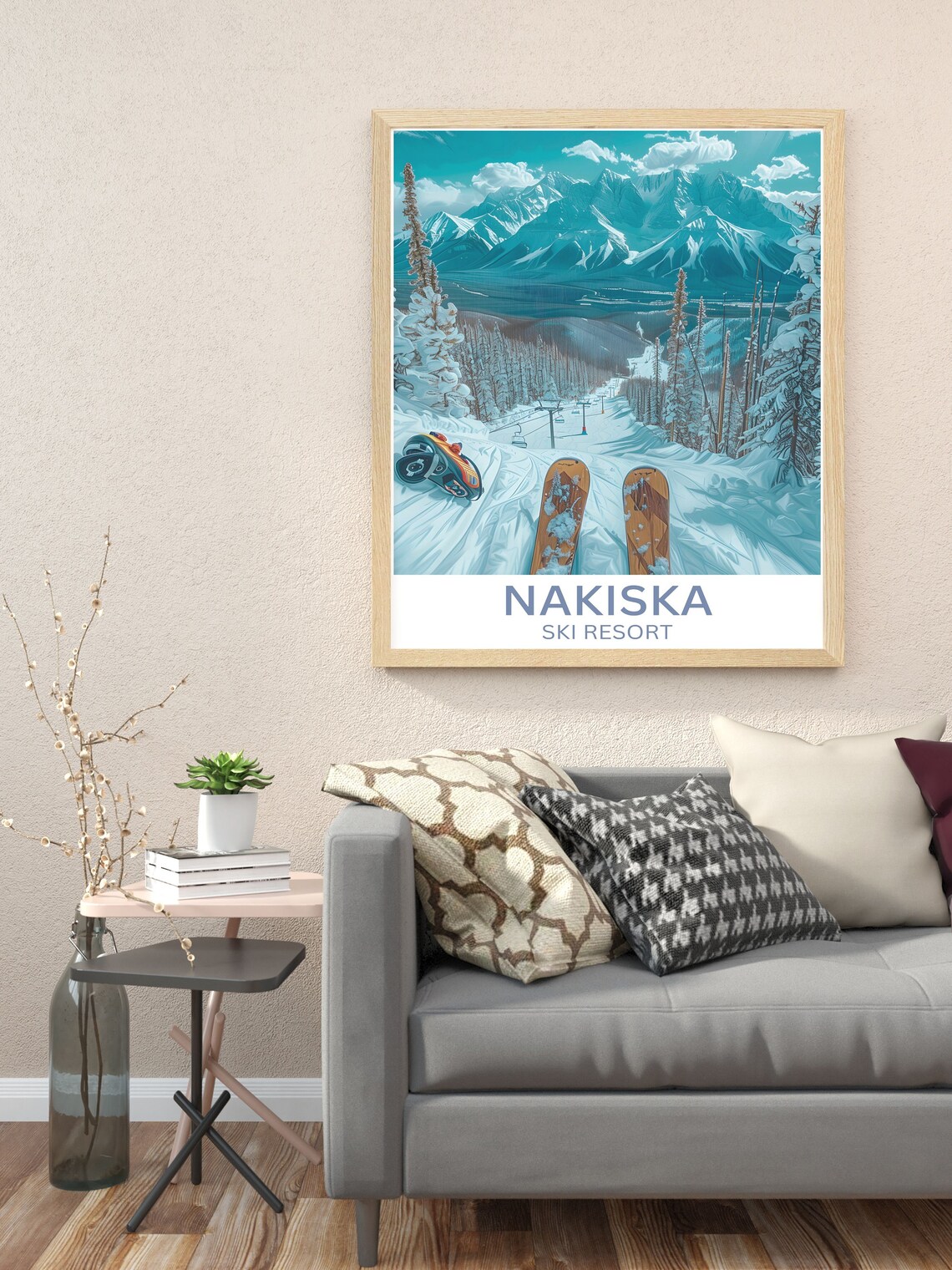 Nakiska Ski Resort Winter Wonderland Travel Poster - Image 2