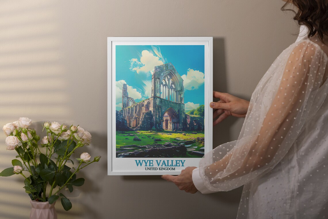 Tintern Abbey Ruins Wye Valley United Kingdom View Travel Poster - Image 3