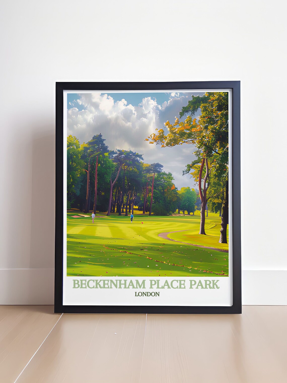 Beckenham Place Park London Golf Course Fairway Trees Poster - Image 4
