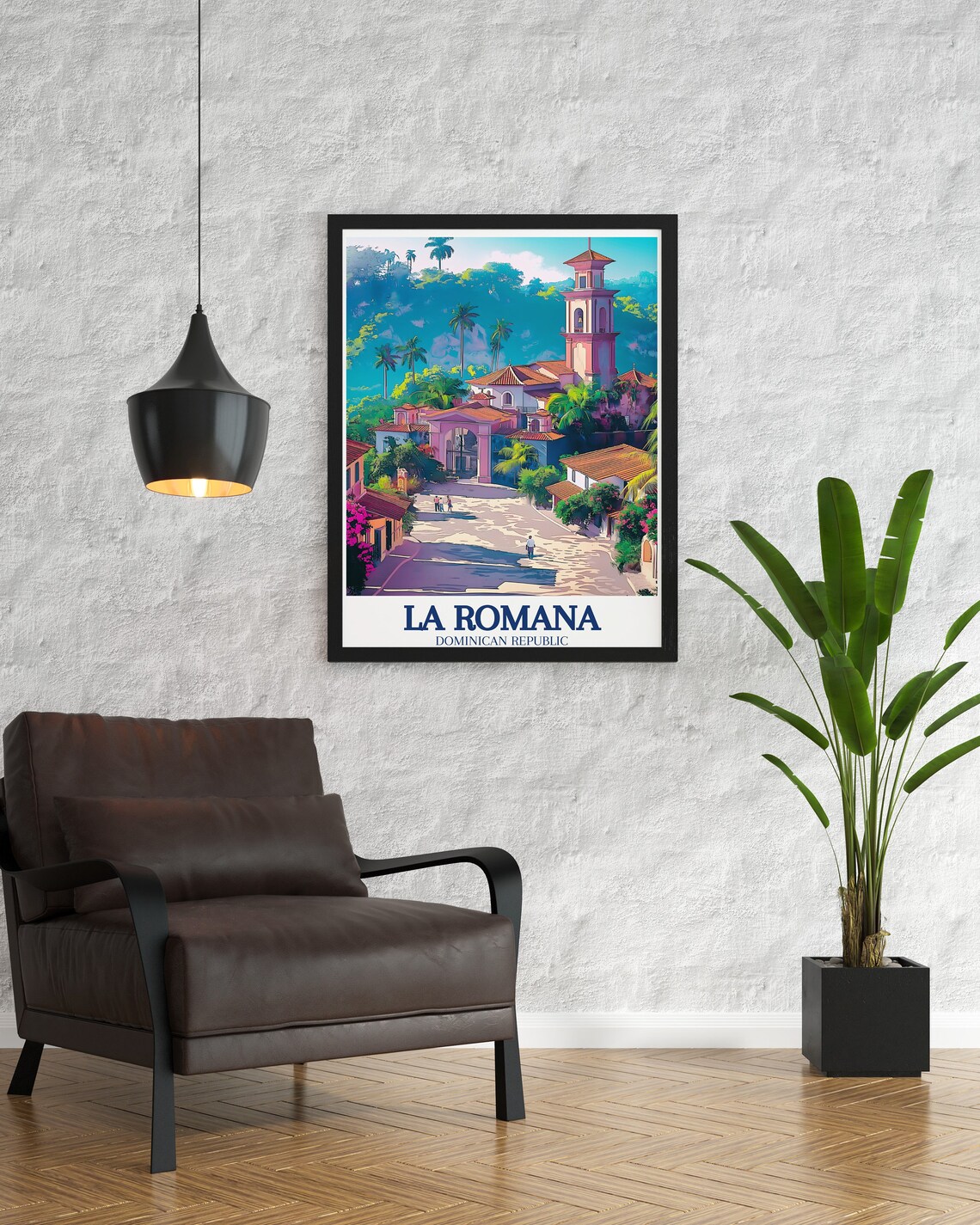 La Romana Dominican Republic Altos de Chavon Village Scene Poster - Image 2