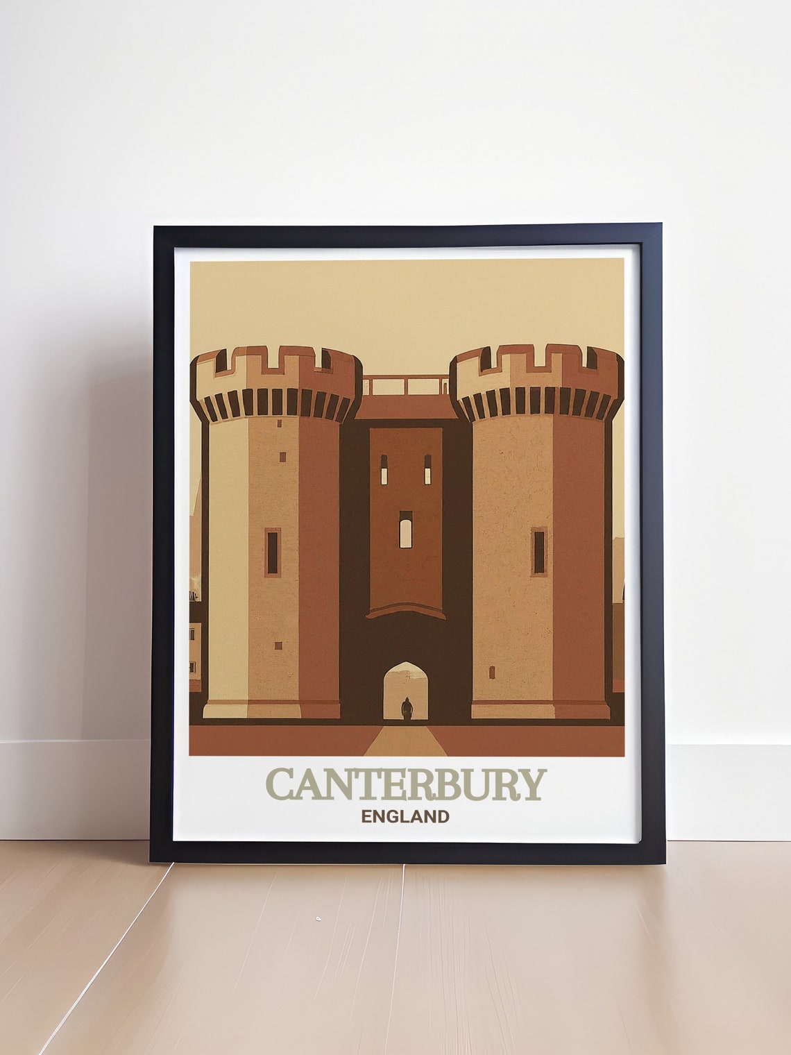 Canterbury Westgate Towers Medieval Gate England Travel Poster - Image 4