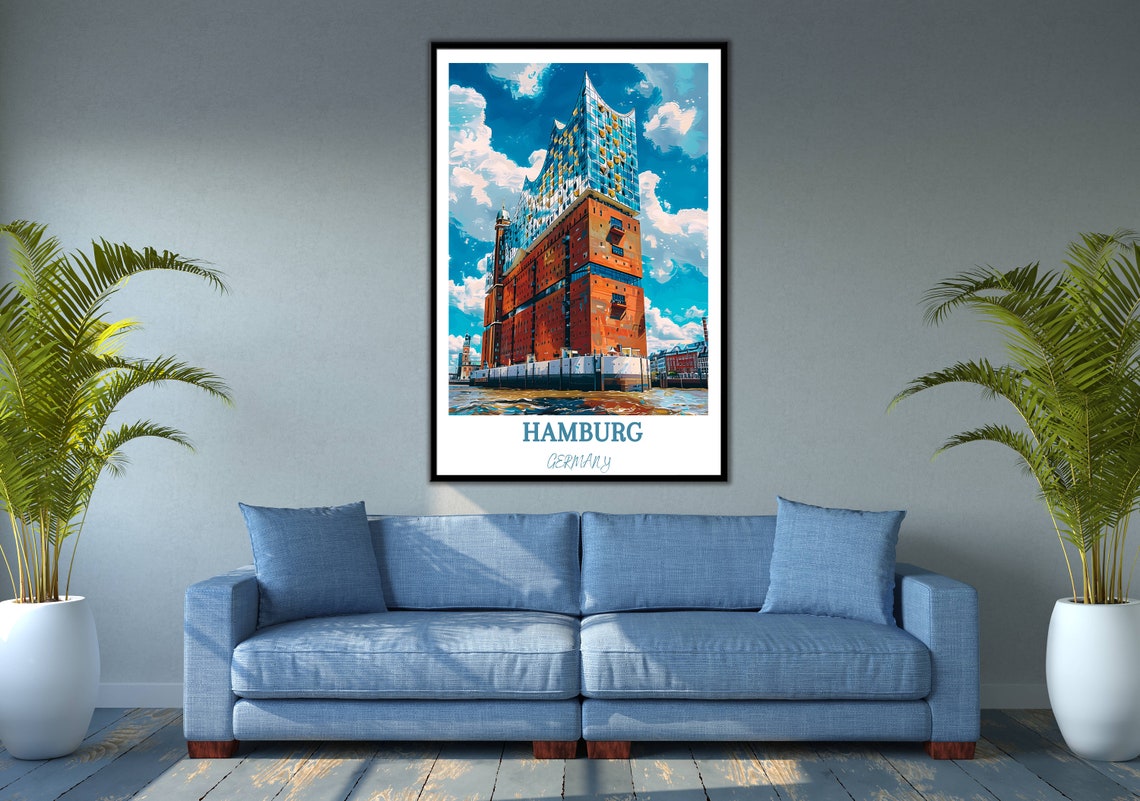 Elbphilharmonie Glass Concert Hall On Hamburg Waterfront Poster - Image 2