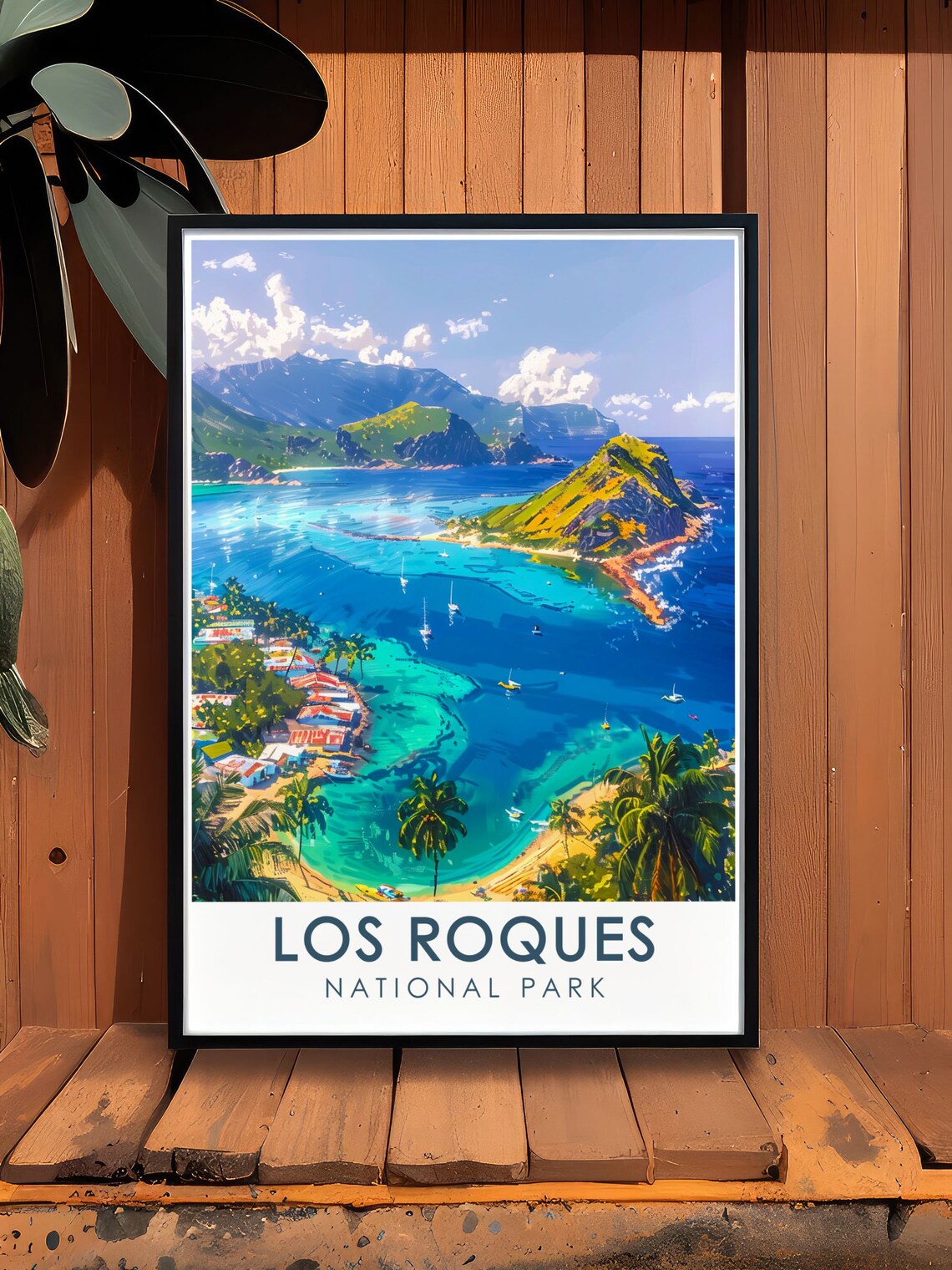 Los Roques National Park Venezuela Turquoise Bay Aerial View Poster - Image 3