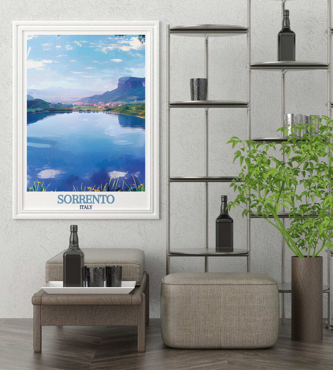 Sorrento Travel Poster Lake Averno Travel Poster Sorrento Poster And Lake Averno Print Sorrento Travel Print And Lake Averno Poster - Image 3