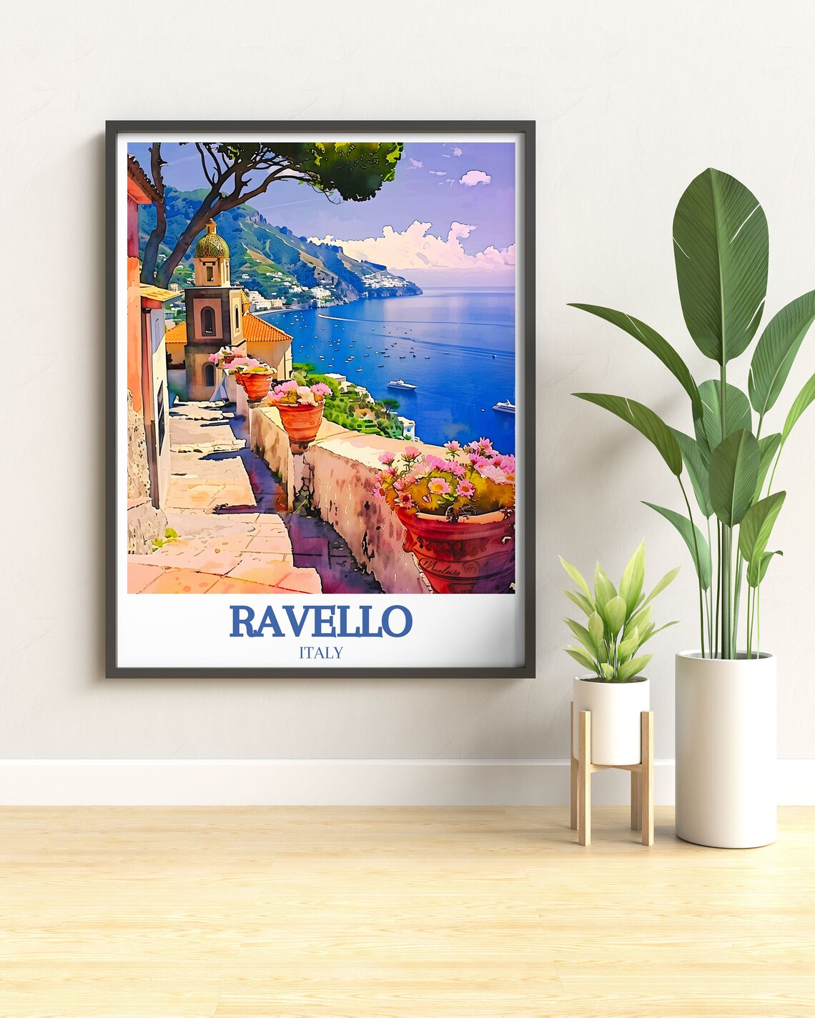 Ravello Villa Rufolo Amalfi Coast Travel Poster - Image 2