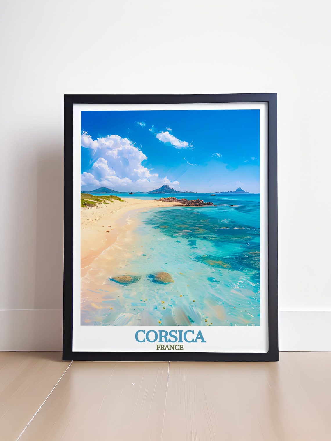 Corsica Travel Poster Lavezzi Islands Travel Poster Corsica Travel Gift France Art Print Lavezzi Islands Decor - Image 4