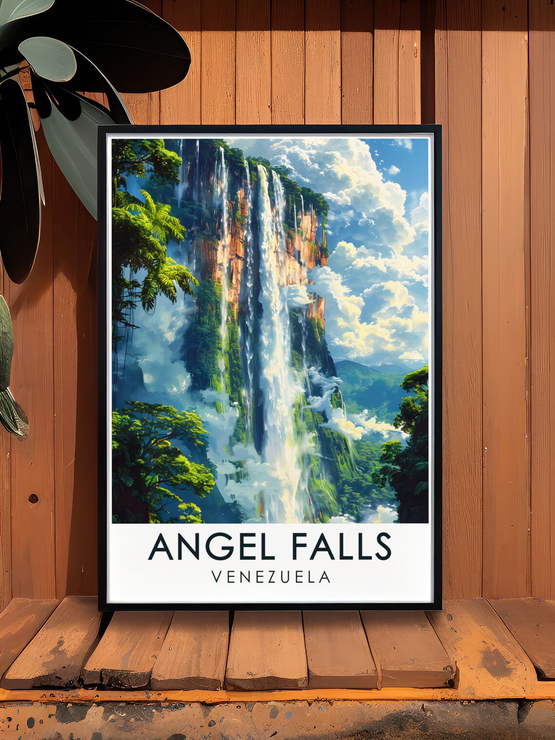 Angel Falls Venezuela Towering Jungle Waterfall Cascade Poster - Image 3
