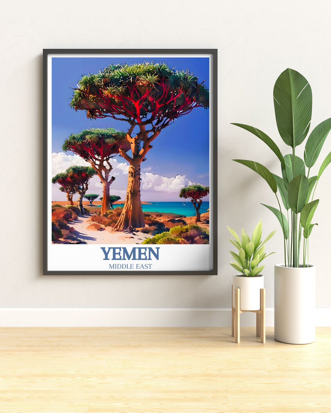 Yemen Dragons Blood Trees And Detwah Lagoon Art Print - Image 3