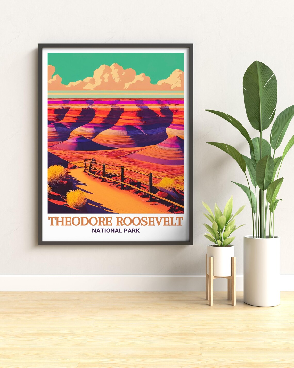 Theodore Roosevelt National Park Painted Canyon Trail Poster - Image 2