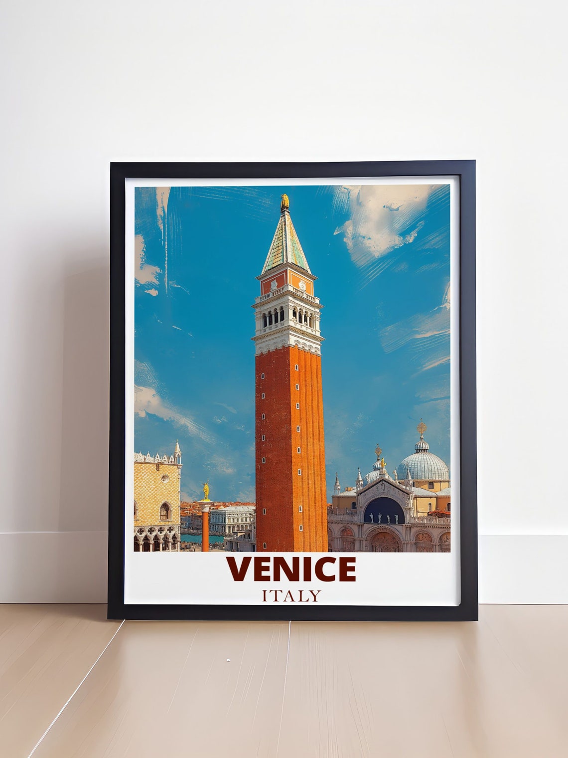 Venice Campanile St Marks Bell Tower Piazza San Marco Italy Poster - Image 4