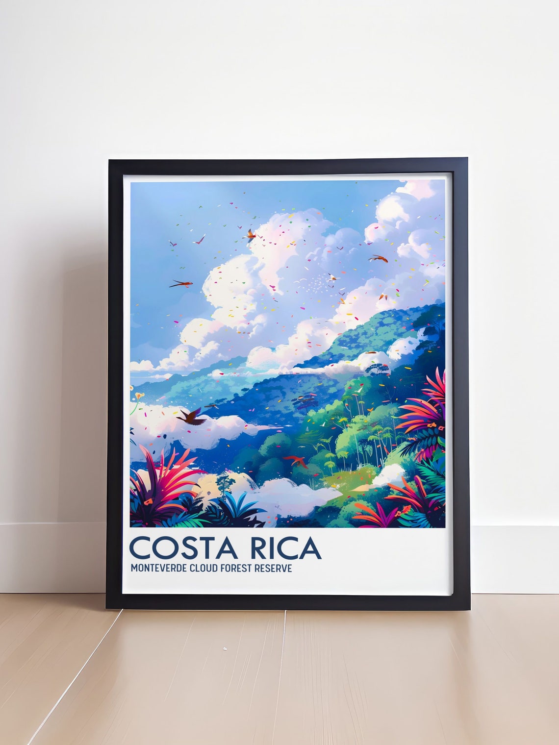 Costa Rica Monteverde Cloud Forest Reserve Lush Travel Poster - Image 4
