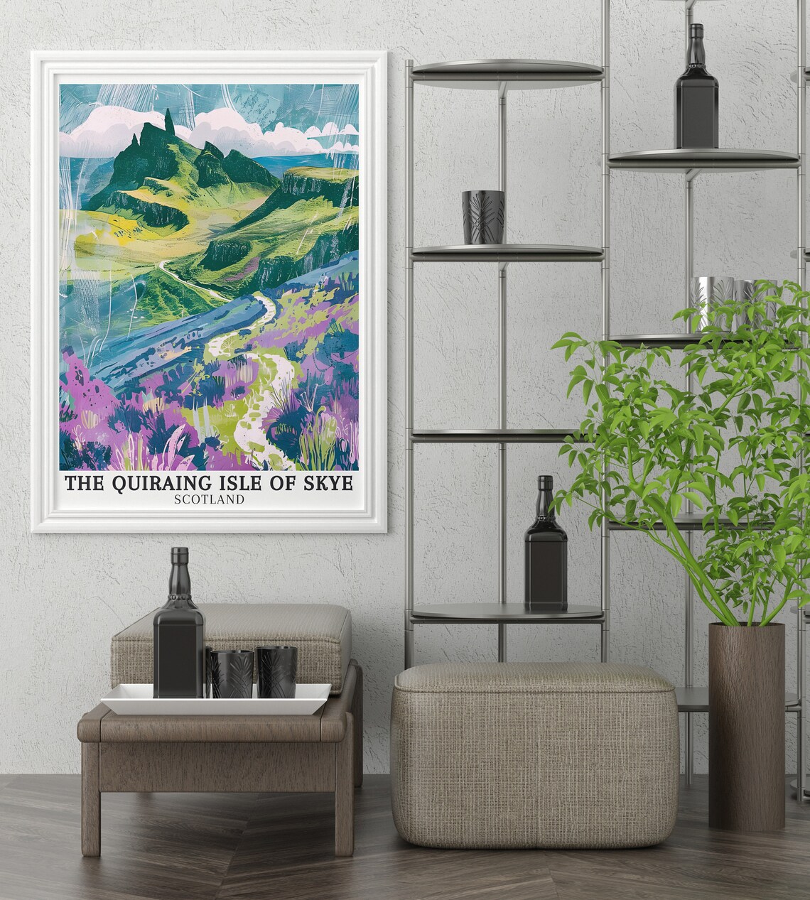 The Quiraing Isle Of Skye Wall Art The Table The Quirang Hiking Trail Decor The Quiraing Isle Of Skye Travel Poster - Image 2