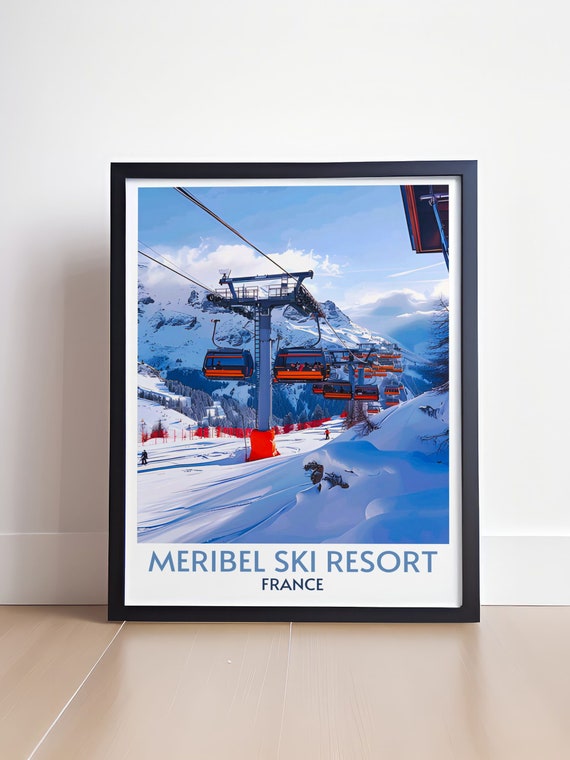 Meribel Ski Resort Art Collection Capture The Alpine Spirit Meribel Skiing Wall Art Transform Your Home Into A Winter Haven