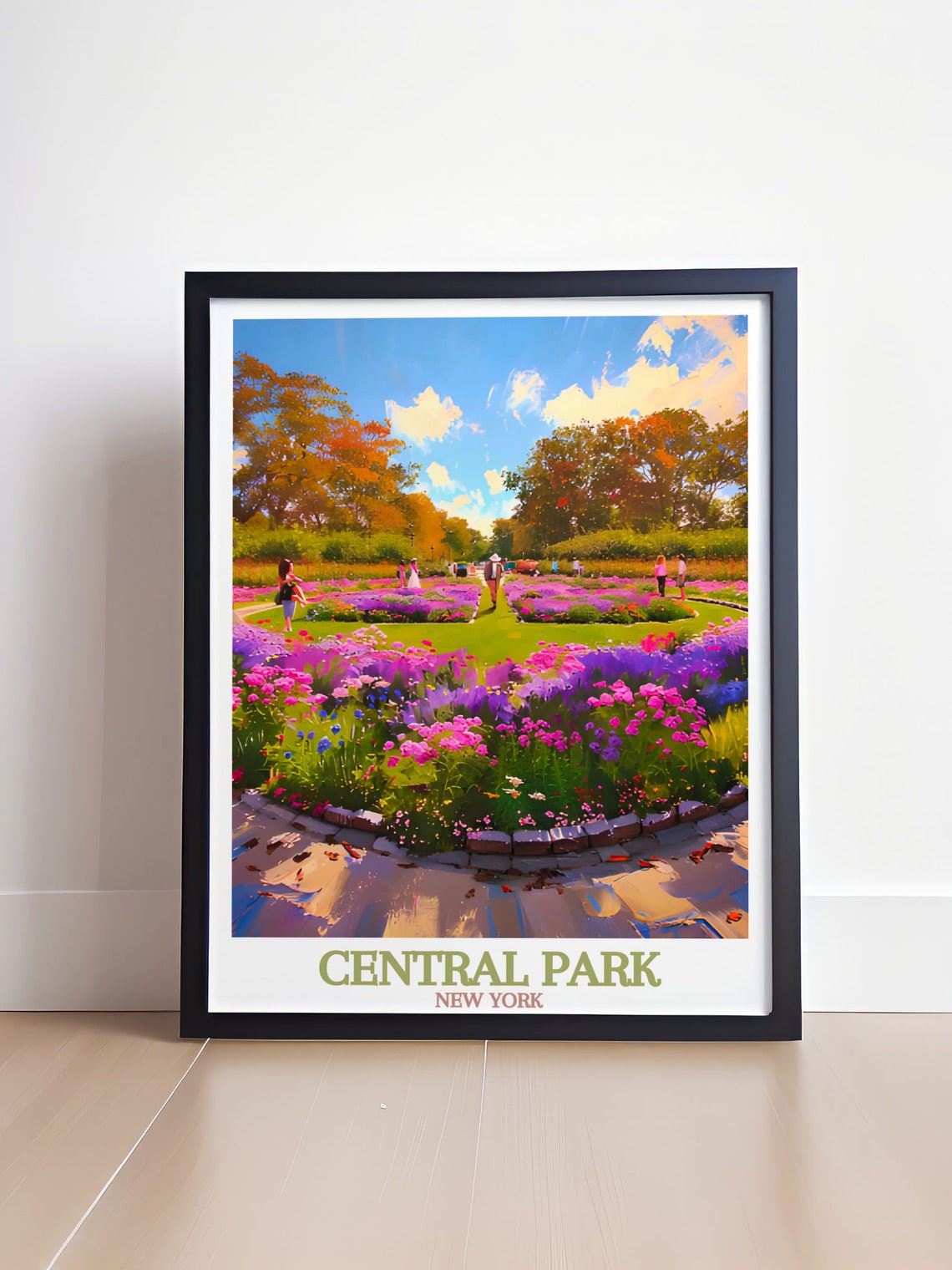 Central Park New York Conservatory Garden Flower Beds Poster - Image 4