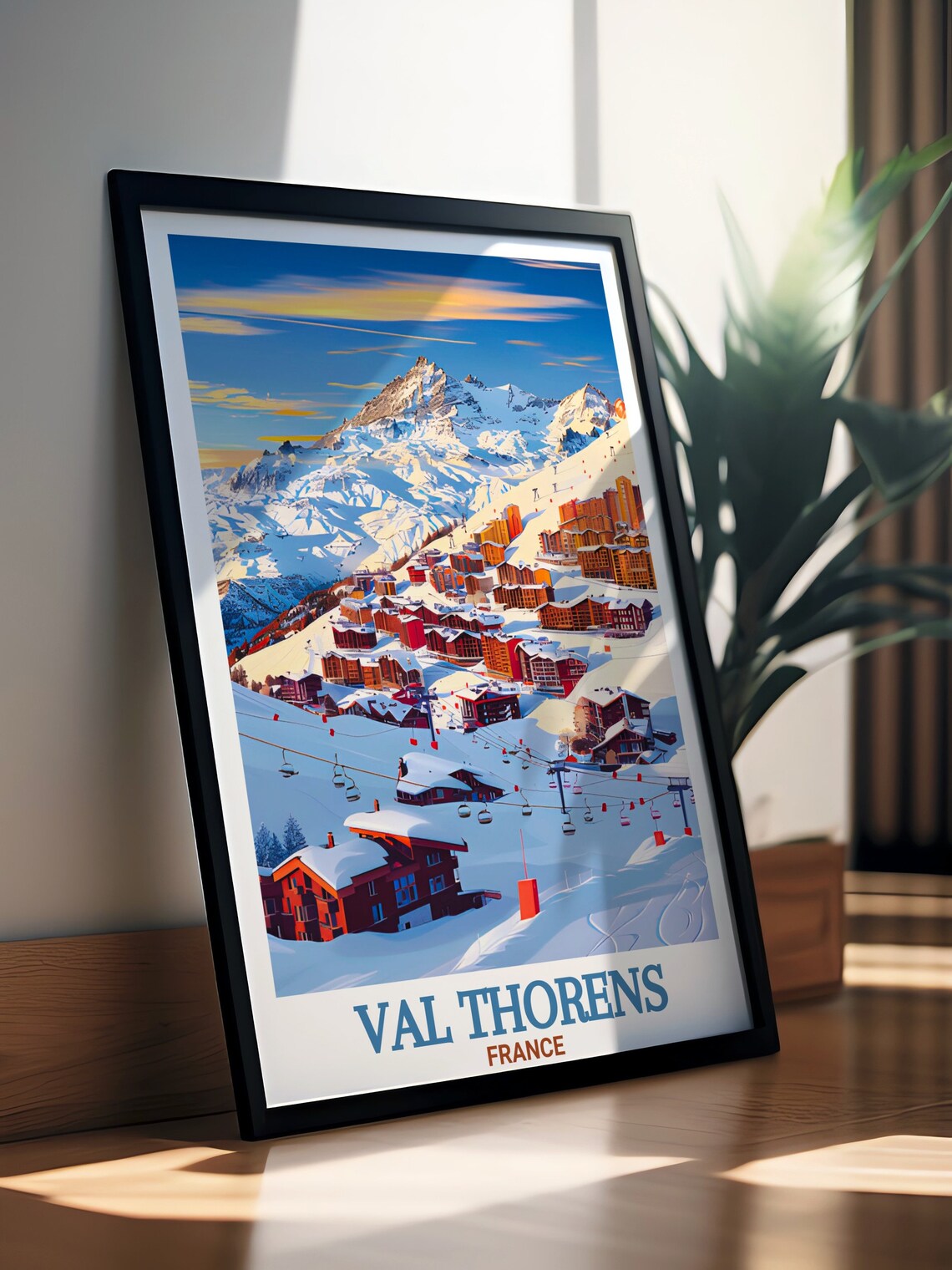 Val Thorens Travel Poster, Ski Resort Wall Art - Image 2